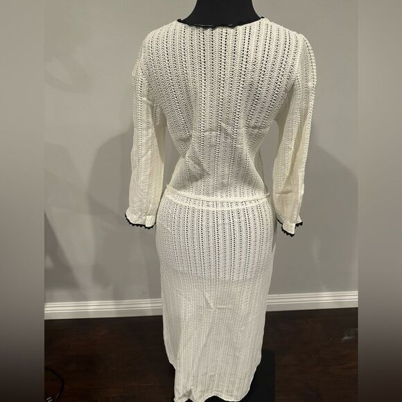 NWT Maje Scallop-Trimmed Knitted Dress size 3 Large - Picture 5 of 9